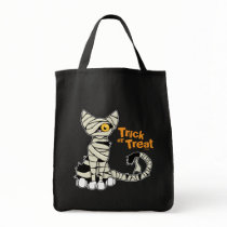 Trick or Treat Mummy Cat - Halloween Bag by LisaMarieDesign Trick or Treat Mummy Cat - Halloween Bag