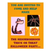 Trick or Treat Neighborhood Party Invitation
