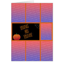 Trick or Treat Photo Card cards