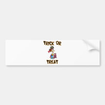 Trick Or Treat (Pirate Costume) Bumper Stickers