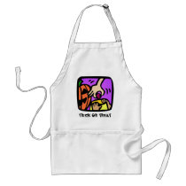 Trick Or Treat Pop Art Cartoon Aprons