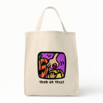 Trick Or Treat Pop Art Cartoon Tote Bag