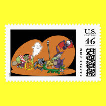 Trick or Treat postage stamp