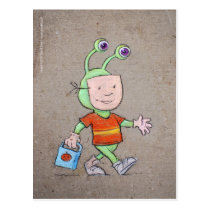 trick or treat postcards