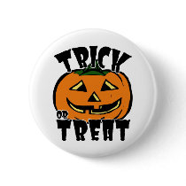 Trick or Treat Pumpkin - Button