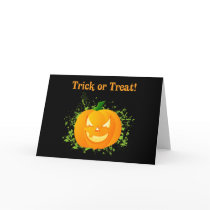 Trick or Treat Pumpkin cards
