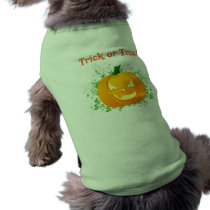 Trick or Treat Pumpkin pet clothing by retroflavor Trick or Treat Pumpkin pet clothing