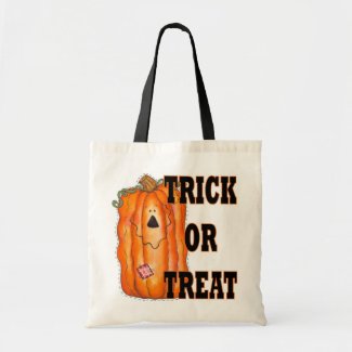 Trick Or Treat Pumpkin Halloween Tote Bag bag