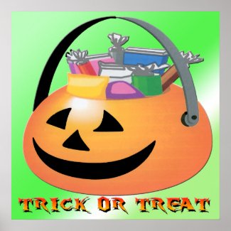 Trick or Treat Pumpkin Poster