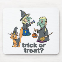 Trick Or Treat Scene mousepads