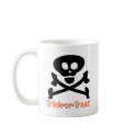 Trick-or-Treat Skull Crossones mug from lesruba designs