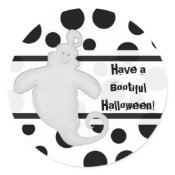 Trick or Treat Smiling Ghost Stickers sticker