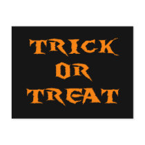 Trick Or Treat Spooky Postcard