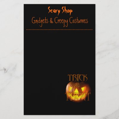 Trick or Treat stationery