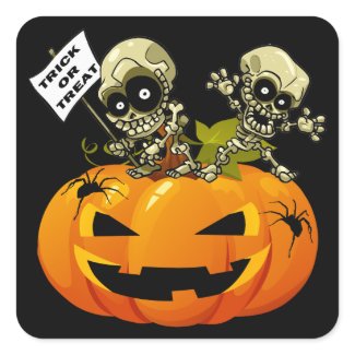 Trick or Treat sticker