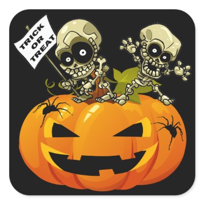 Trick or Treat stickers