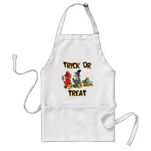 Trick Or Treat (Trick-Or-Treaters With Dog) Apron