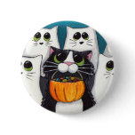 Trick or Treat (V.2) - Halloween Cat Button