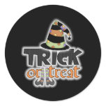 Trick Or Treat Witch Hat Halloween Sticker
