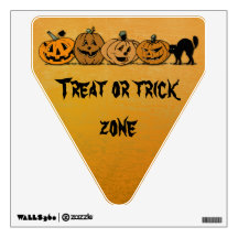 trick or treat zone wall graphic