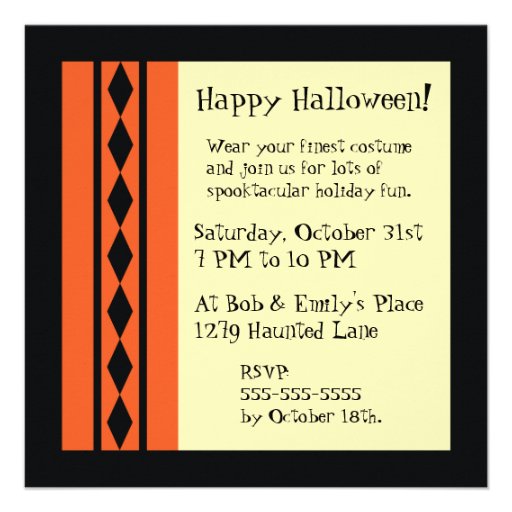 Trick Or Treaters Halloween Party Invitation