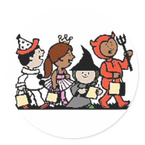 Trick or Treaters stickers