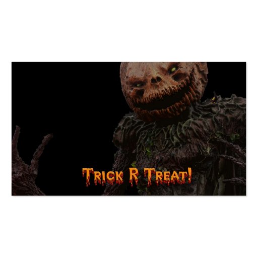 trick r treat business card template