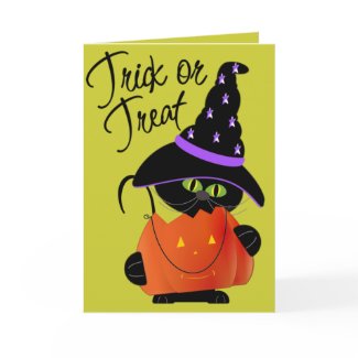 Trick r Treat Halloween Greeting Card