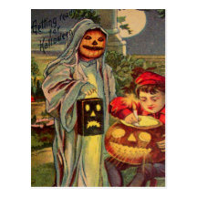 Trick R' Treat (Vintage Halloween Card) Postcards
