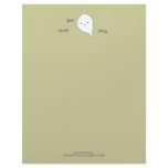 Trick Treat Boo | Cute Ghost Halloween Letterhead