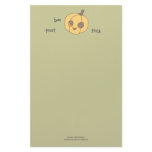 Trick Treat Boo | Pumpkin Halloween Note Paper stationery