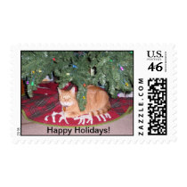 Trick under the Christmas Tree stamps