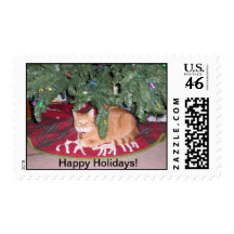 Trick under the Christmas Tree Stamps