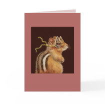 Trickie the chipmunk card