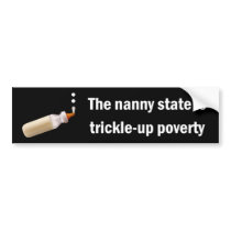 Trickle-Up Poverty bumper stickers by ThinkFreely Trickle-Up Poverty bumper stickers