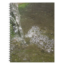 Trickling Waterfall Bubbling Water Notebook