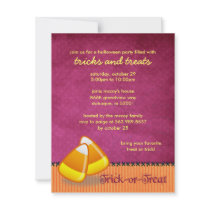 Tricks & Treats Halloween Invitations