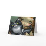 ?Tricksy Tuxedo Cat? Greeting Card ?Tricksy Tuxedo Cat? Greeting Card