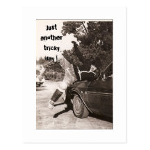 Tricky day postcards