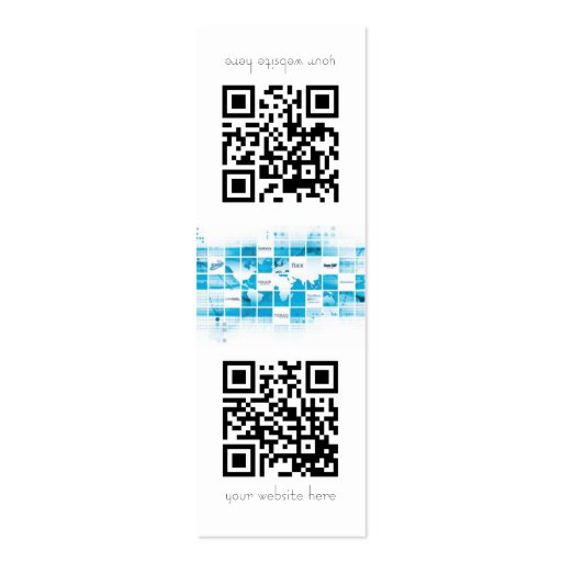 Tricky skinny marketing card business cards (front side)