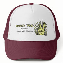 Tricky Two - Trucker Hat by thesquidshop Tricky Two - Trucker Hat
