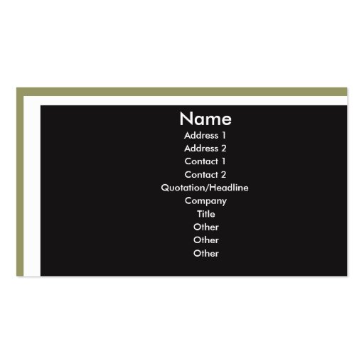 TriColor4 Business Card Templates (front side)
