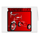 Tricycles Rock! Greeting Cards