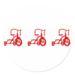 tricycles round stickers