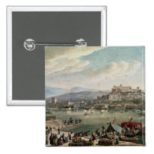 Trieste Harbour, 1802 Pinback Button