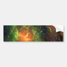 Trifid Nebula NASA Spitzer Bumper Stickers