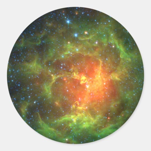 Trifid Nebula NASA Spitzer Sticker
