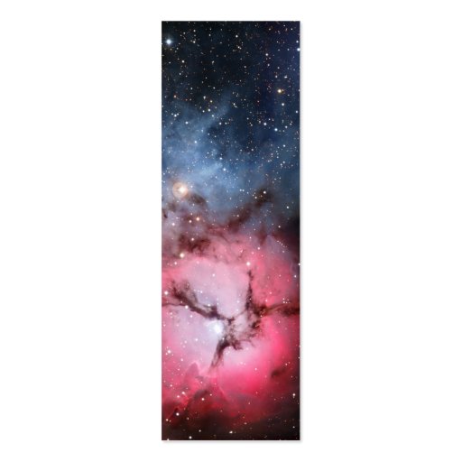 Trifid Nebula Space Astronomy Business Card Template (front side)