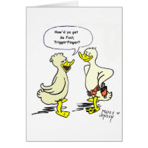trigger finger greeting cards