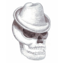 trilby skull t-shirts